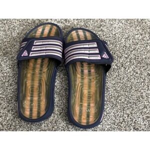 Adidas Sliders Blue & Pink Sandals (A110)